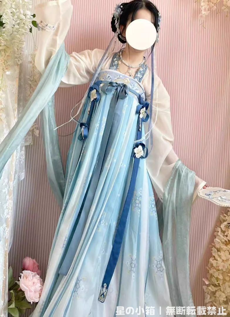 豪華刺繍 漢服 かんふく 古風衣装 レトロ風 中華ロリータ コスプレ ワンピース 唐装 仙女服 中華風 美しい刺繍 撮影会 舞台演出 推し活 仮装 HF-271