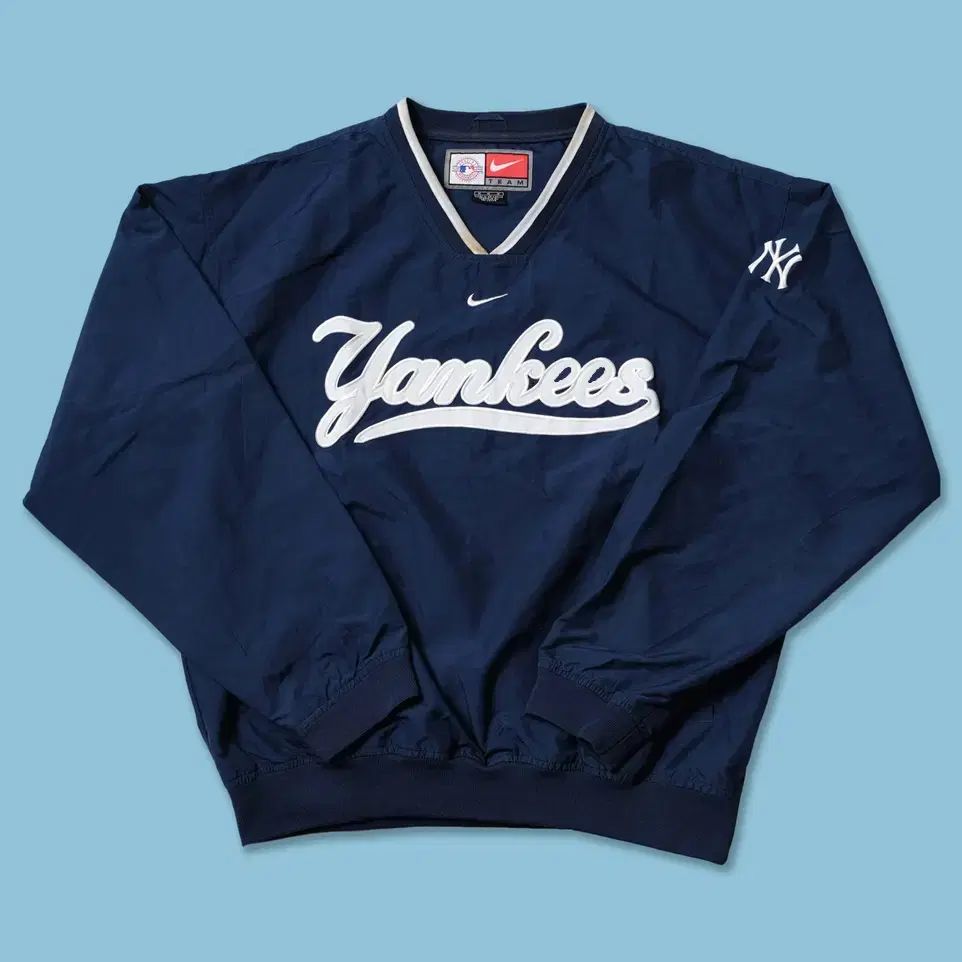 XXL NIKE ナイキ MLB ニューヨーク ニューヨーク ヤンキース プルオーバー トップス ネイビー