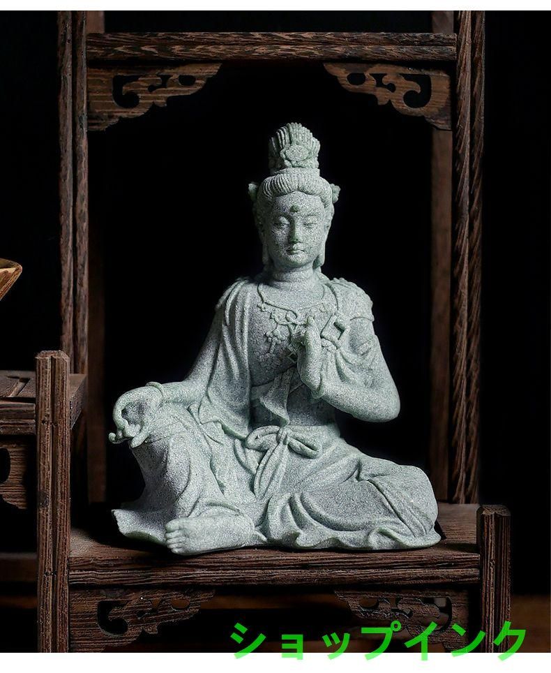 石仏 水月観音菩薩仏像 微景観 魚鉢 造景築山 茶寵 香道 装飾 石仏 水月観音菩薩仏像 微景観 魚鉢 造景築山 茶寵 香道 装飾