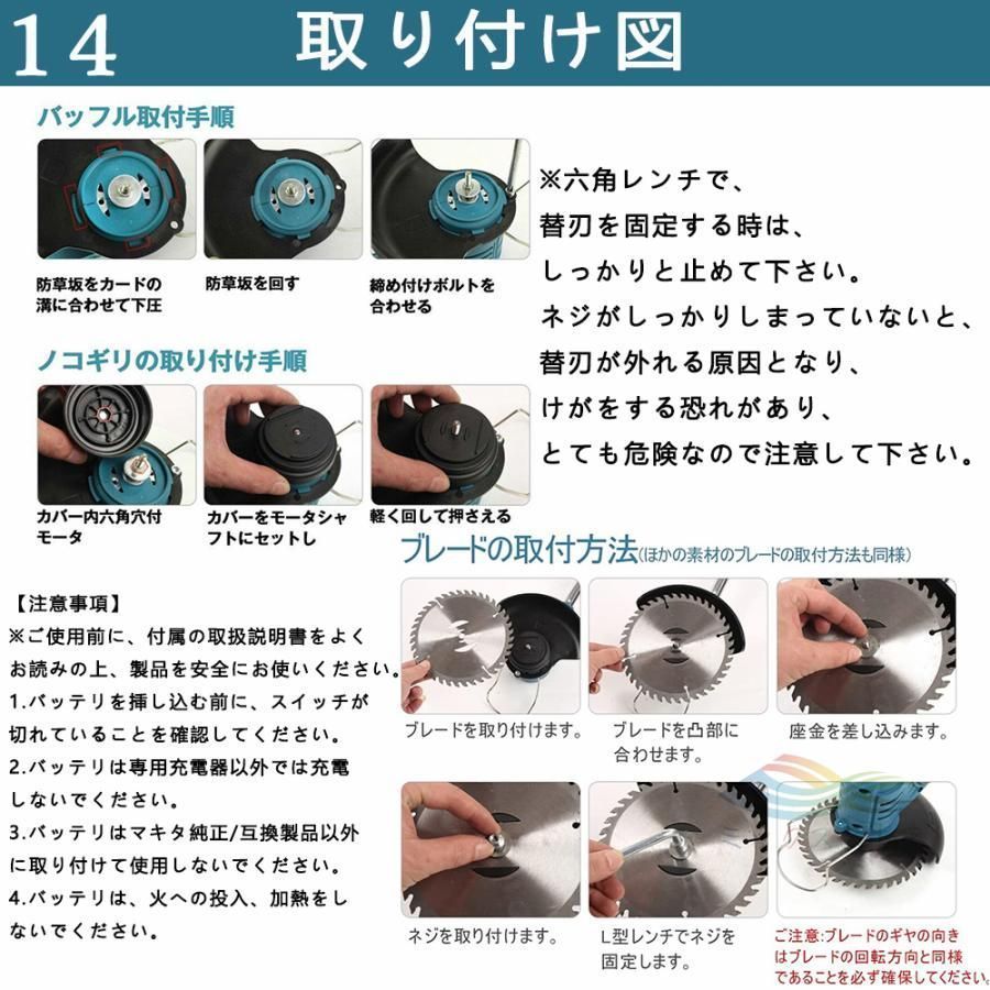 ３種類の替え刃