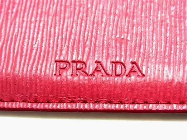 PRADA サフィアーノ　レザー　パスケース　ピンク 直営店☆すぐ届く☆新作☆ファスナー付 サフィアーノレザー 財布