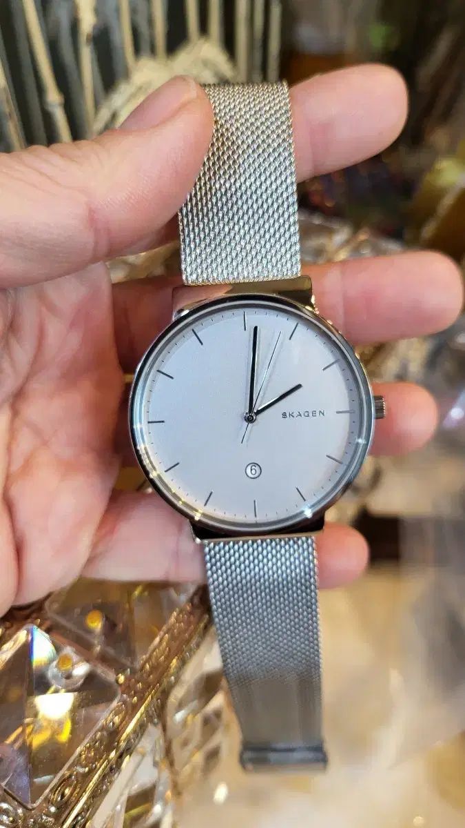 SKAGEN スカーゲン メッシュ 時計 シルバー