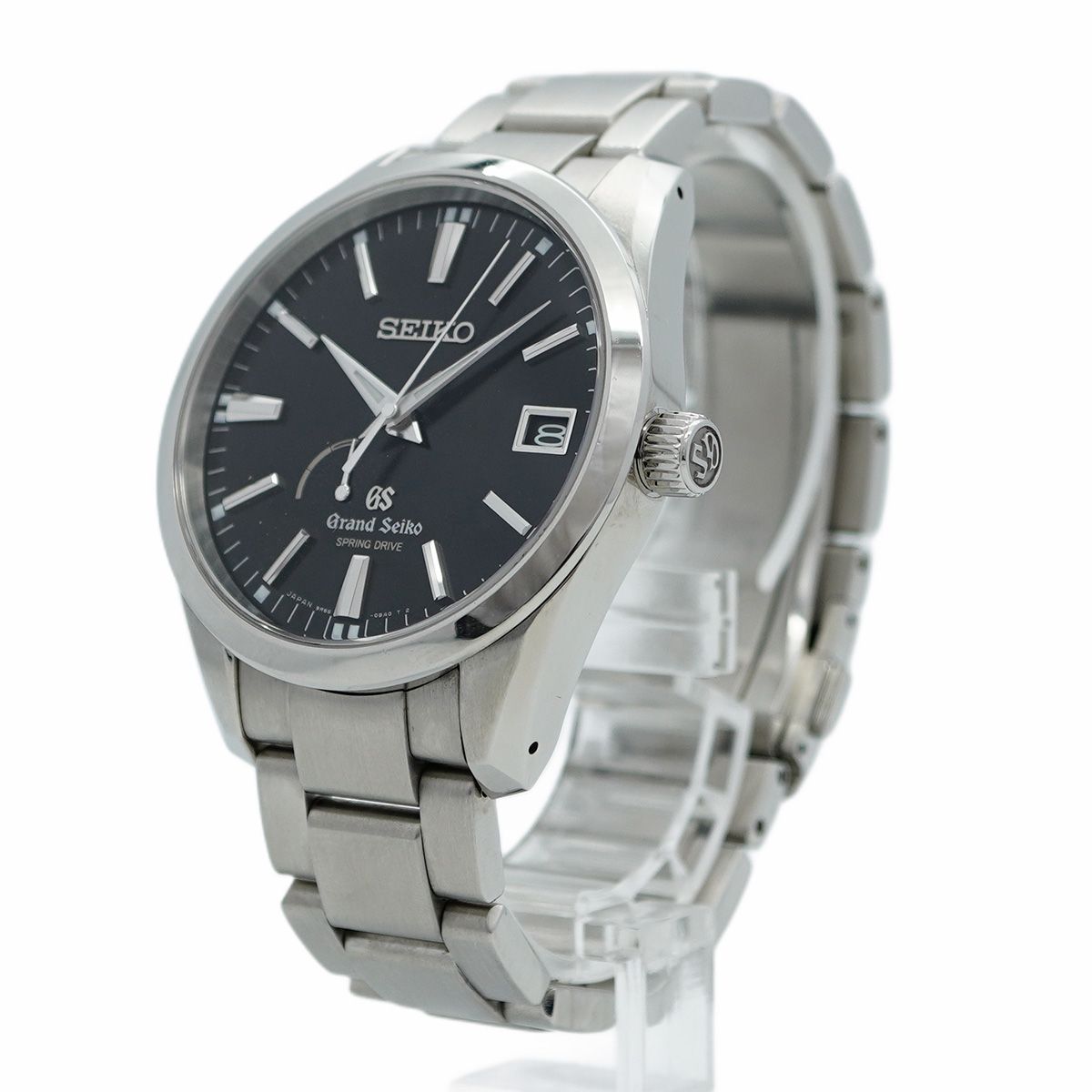 5wwm0202 セイコー グランドセイコー SBGA101 黒文字盤 腕時計 メンズ