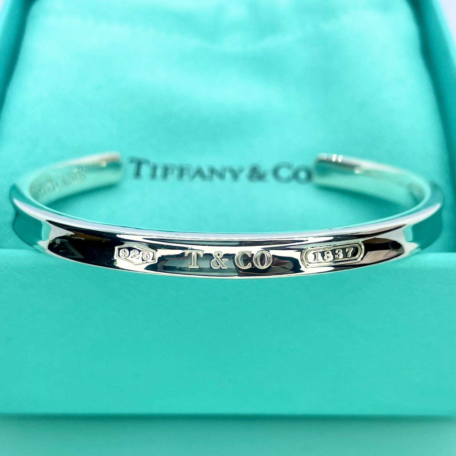 美品 TIFFANY 正規品 1837 シルバー バングル ユニセックス