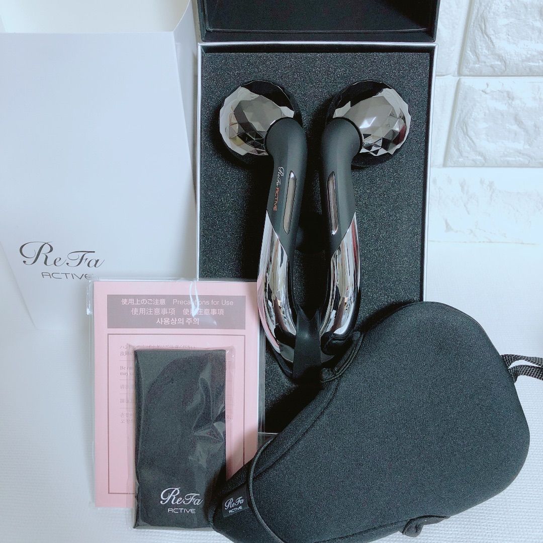 ReFa ACTIVE オンライン 美顔器具 セット ReFa ACTIVE ブラック 美顔器