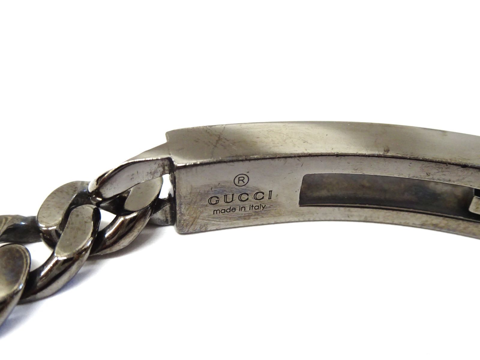 【新品仕上げ】GUCCI グッチ ゴースト 喜平チェーン ブレスレット GUCCI - グッチ GUCCI ゴースト IDブレスレット 喜平チェーン GG