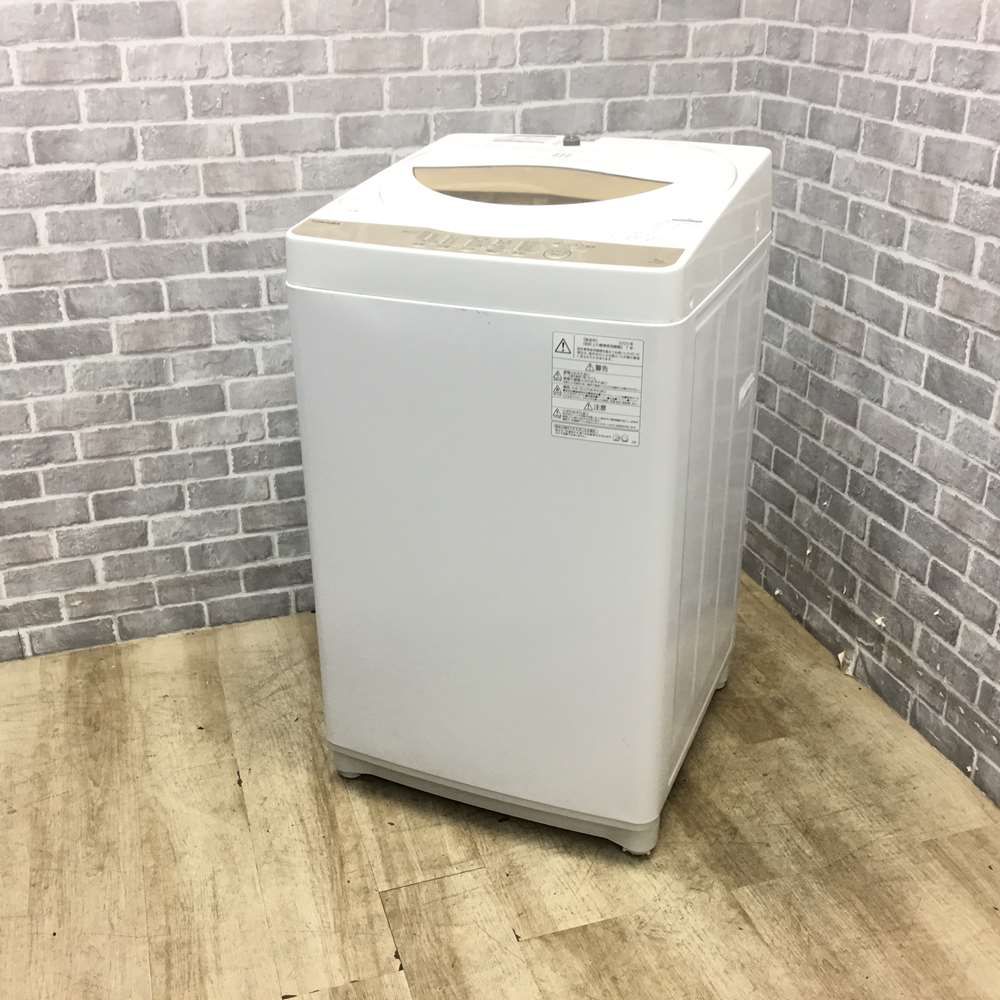 中古 SB-AW5G2W 洗濯機 5.0kg TOSHIBA 東芝 AW-5G2-W クリスタルドラム 風乾燥 つけおきコース 槽洗浄  2015年モデル 送料込み