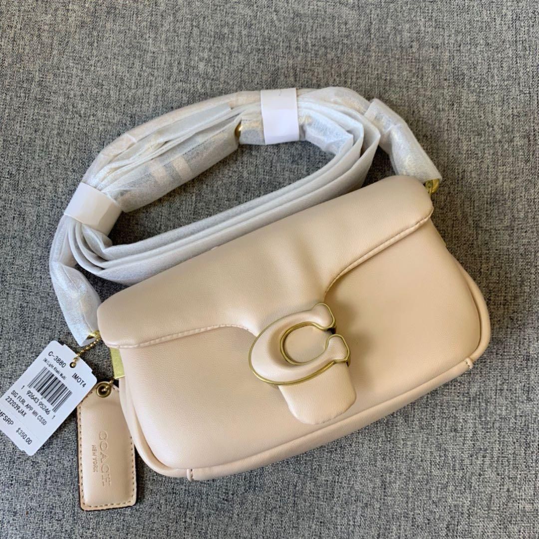COACH ピロータビーショルダーバッグ C3880 クリーム色