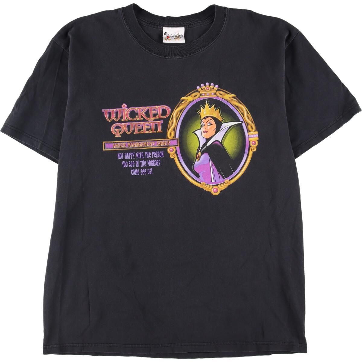 古着 90s ディズニー 白雪姫 ウィックドクイーン ヴィランズ ブラック 黒 古着 90s ディズニー 白雪姫 ウィックドクイーン ヴィランズ