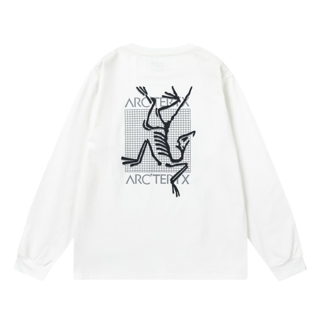ARC'TERYX ホワイト ロングスリーブ Tシャツ ARC'TERYX アークテリクス Tシャツ カットソー 長袖 メンズ