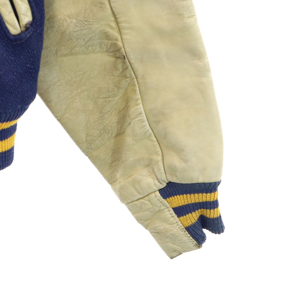 ふくちゃん USA製 70s ゴールデンベア スタジャン L ネイビー ゴールデンベア 70s USA製 ヴィンテージ スタジャン ネイビー系 Golden