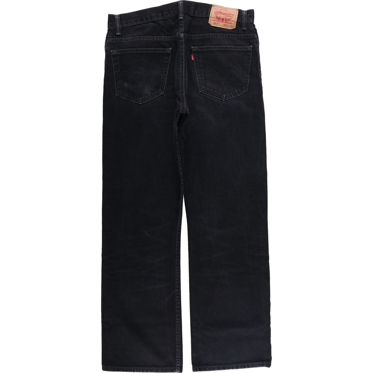 古着 リーバイス Levi s 517 BOOT CUT ブラックデニム ブーツカットデニムパンツ メンズw36相当 eaa591297
