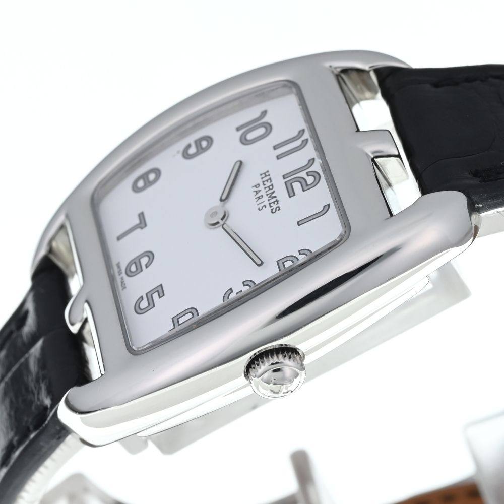 値下 エルメス HERMES CT1.210 ケープコッド トノー SS/レザー