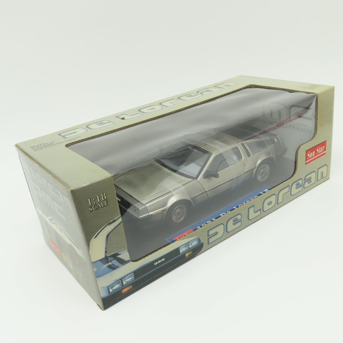 サンスター 1/18スケール デロリアン ミニカー ※中古 - メルカリ