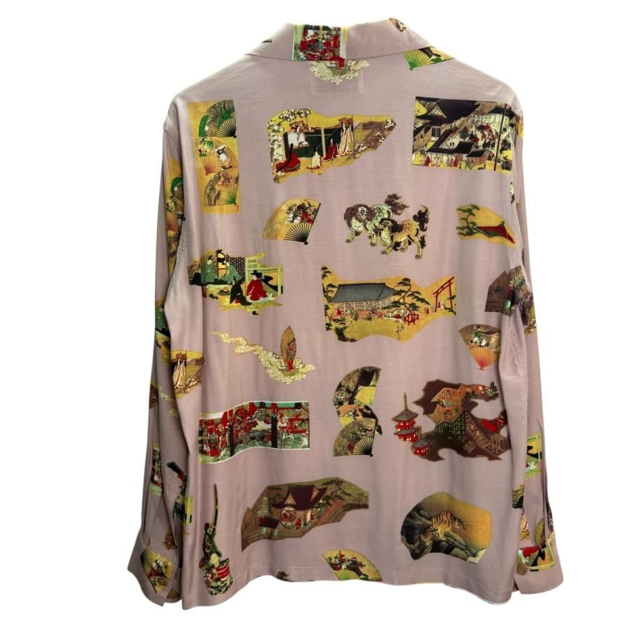 すぐにお届け♪ ワコマリア コットン プリント Tシャツ 微汚 サイズ【M】ワコマリア WACKO MARIA 17AW L／S HAWAIIAN