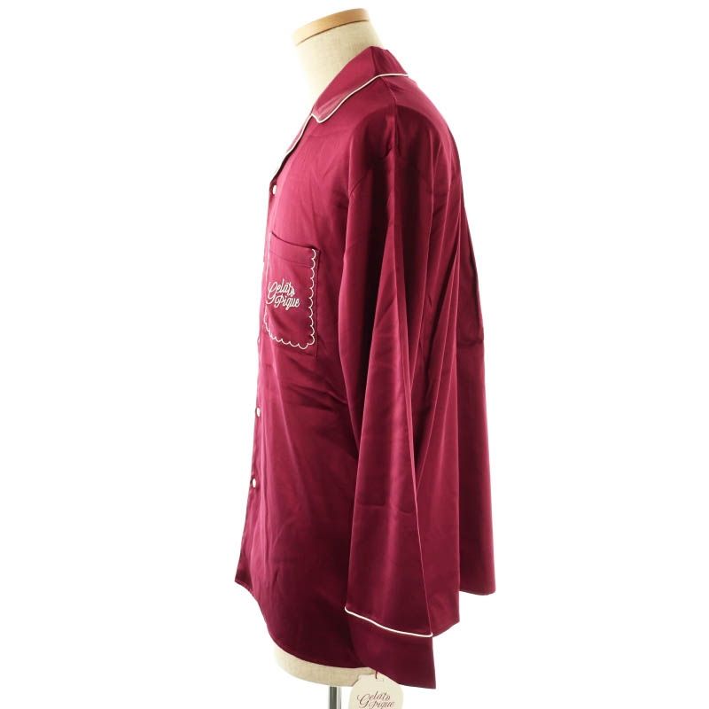 Gelato Pique Holiday ルームウェア ワインレッド ジェラートピケ gelato pique 24AW HOLIDAY HOMME パイピング