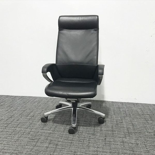 コクヨ エグゼクティブチェア オフィスチェア PHILOSOPHY フィロソフィー CR-G383AP-V ダークグレー エグゼクティブチェア フィロソフィー 社長椅子 ヘッドレスト付 コクヨ