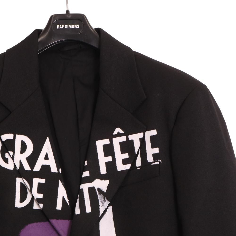 ラフシモンズ 22AW Grand Fete グラフィック プリント テーラード 