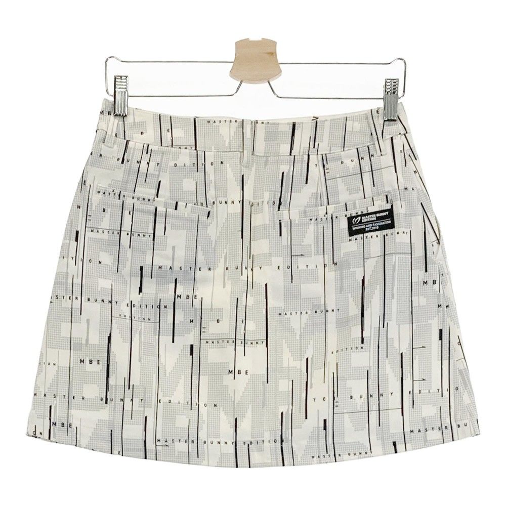 サイズ 1 MASTER BUNNY EDITION マスターバニーエディション ストレッチスカート 総柄 ホワイト系 240101305313 ゴルフウェア レディース ストスト