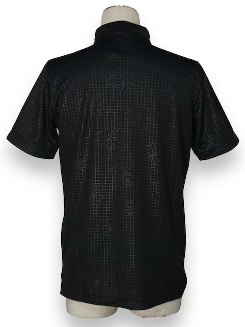 未使用 ポロシャツ SYG GRAPHIC EMBOSS POLO SYG-23SUM-04 BLACK
