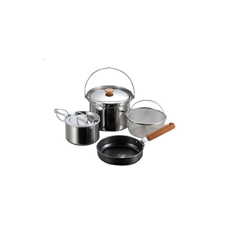 ♥品 キャプテンスタッグ CAPTAIN STAG フィールドシェフ クッカーセット4 UH-4201 0