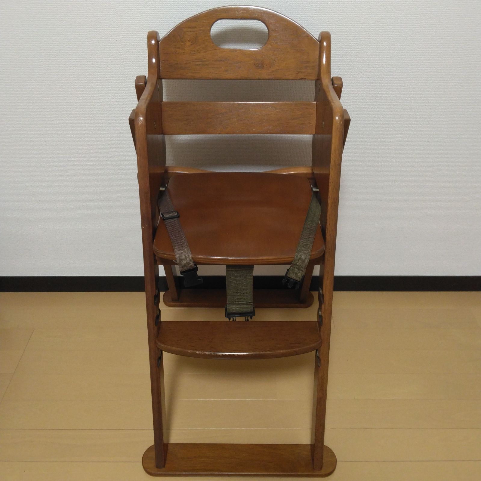 KATOJI / カトージ 木製ハイチェア ステップ切り替え ブラウン