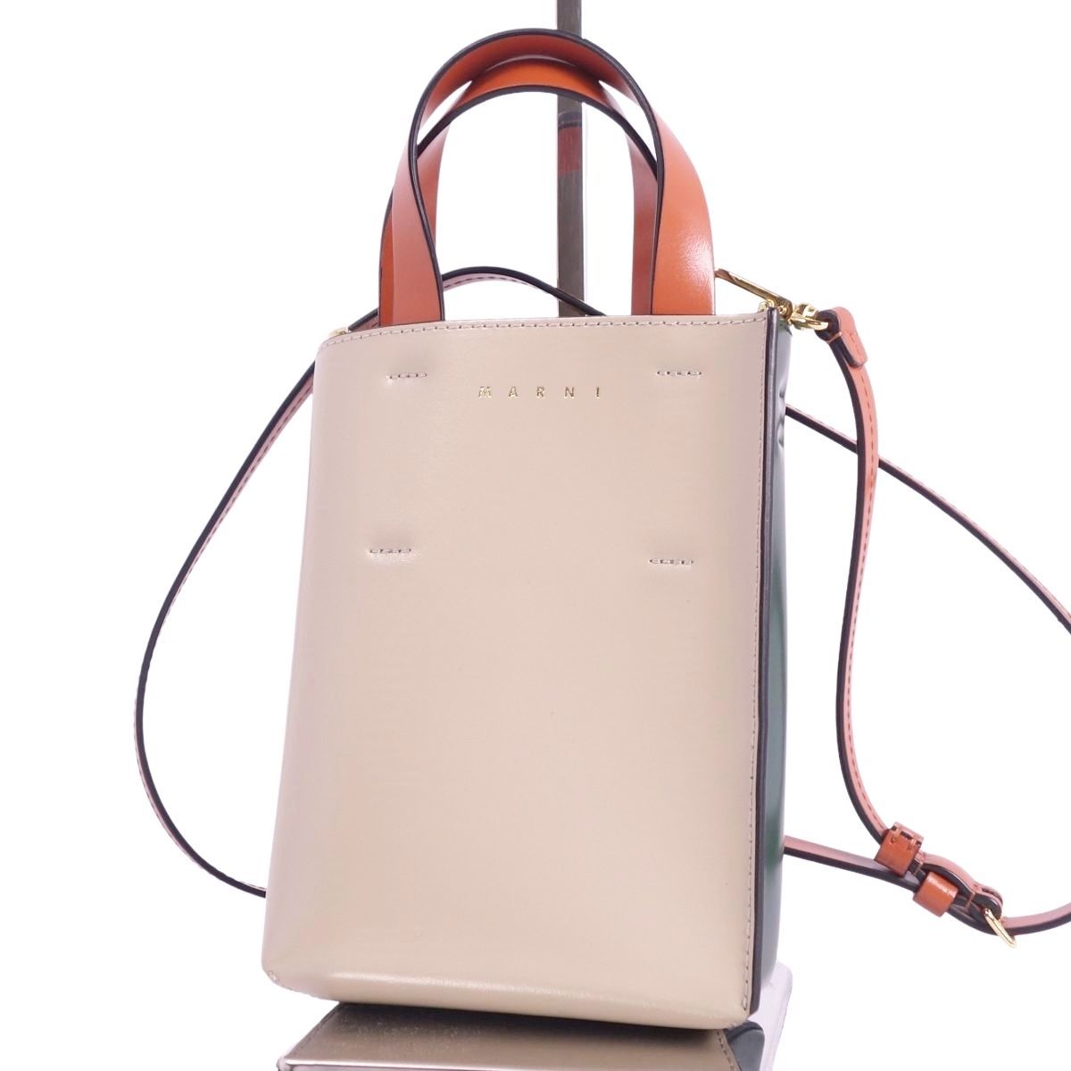 美品 マルニ MARNI バッグ 2way MUSEO NANO ミュゼオ ナノ - メルカリ