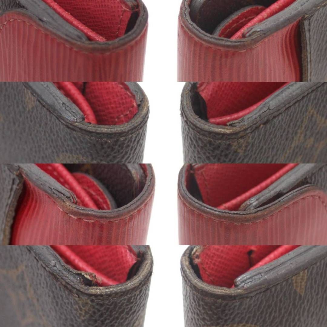 【良品✨】きもの英　洗える着物　小紋　紅海老茶色　斜め縞　縮緬　手縫い仕立てN1 良品✨】きもの英 洗える着物 小紋 紅海老茶色 斜め縞 縮緬 手縫い仕立てN1