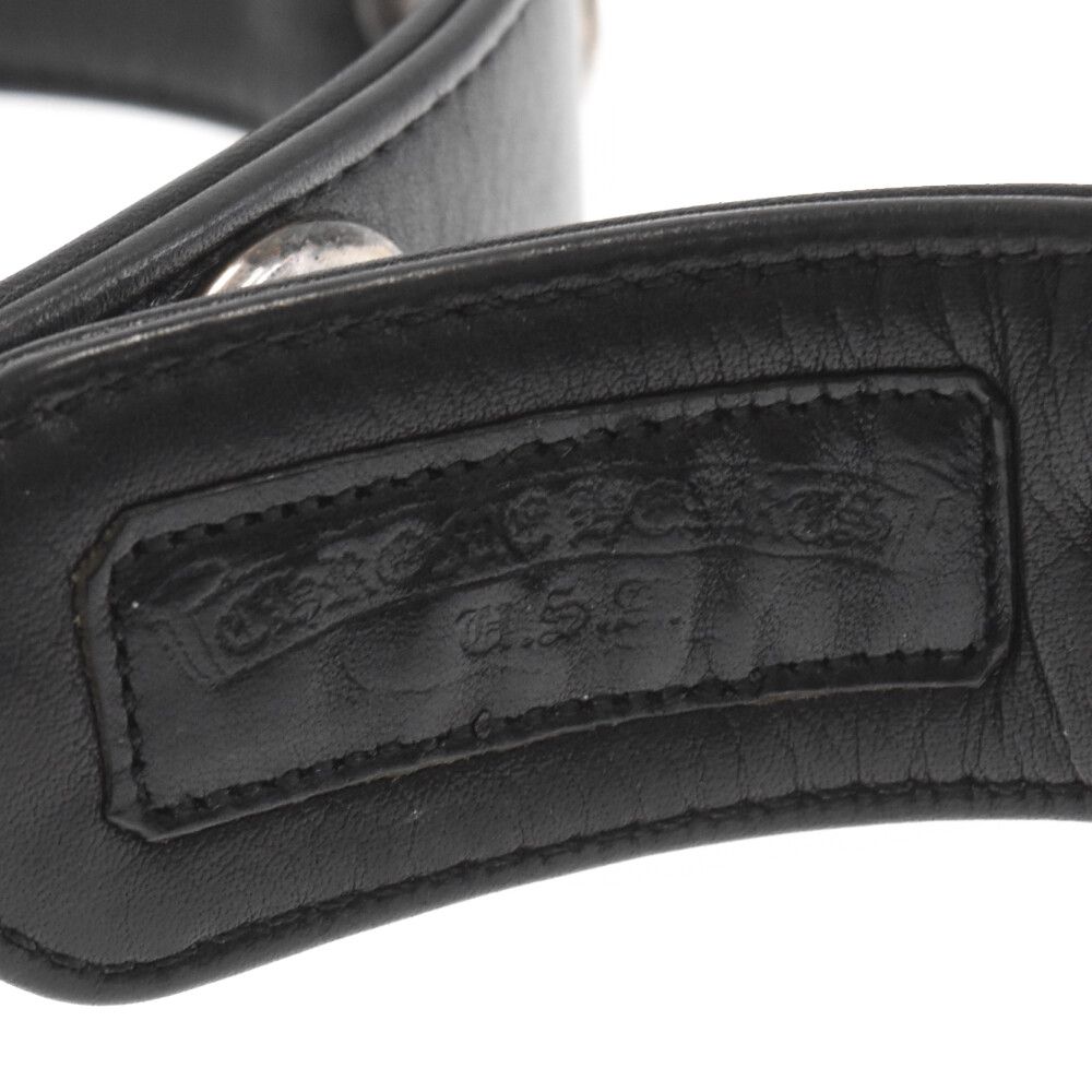 クロムハーツ  STRAP DBL GROMMET/ダブルグロメット レザーベルト メンズ 36 クロムハーツ STRAP DBL GROMMET/ダブルグロメット レザーベルト