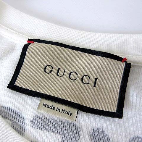 グッチ GUCCI Tシャツ カットソー GG キャットアイ プリント ビジュー