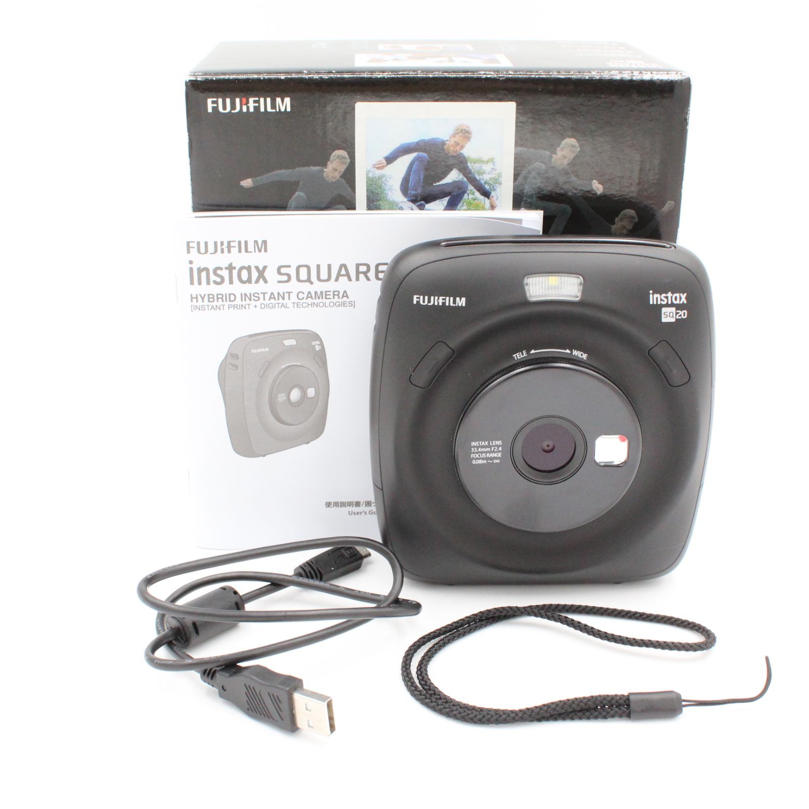 instax square SQ20 マットブラック チェキ3900g防塵 - フィルムカメラ