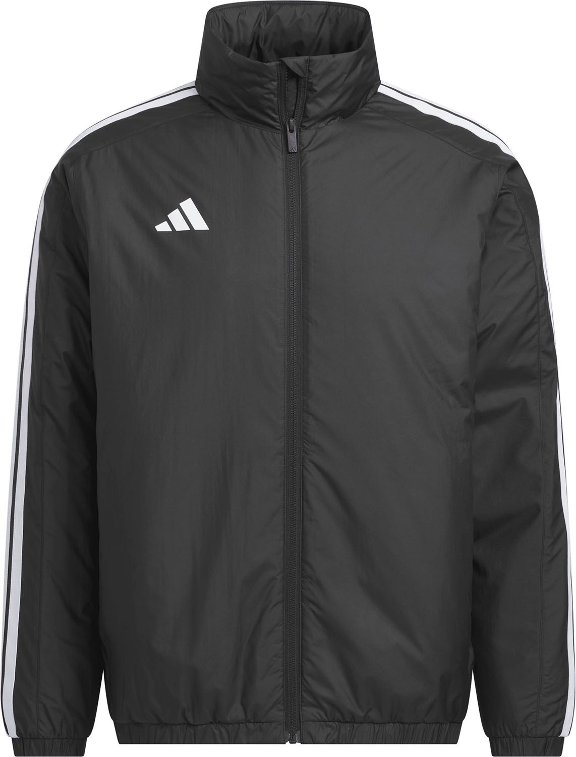 アディダス adidas スリーストライプス ルーズフィット 中わた入りウインドジャケット メンズ 男性 アウター ルーズフィット 防風機能 保護機能 カジュアル お出かけ IS425 JZ8769 ブラック