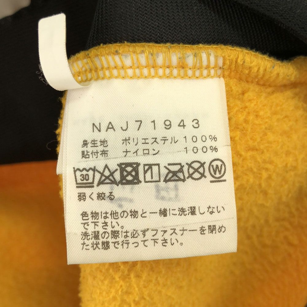 古着 THE NORTH FACE ザノースフェイス NAJ71943 ロゴ刺繍 ザノースフェイス NAJ71943 ロゴ刺繍 デナリ ジャケット 140 オレンジ系×ブラック THE NORTH FACE フリース アウトドア キッズ