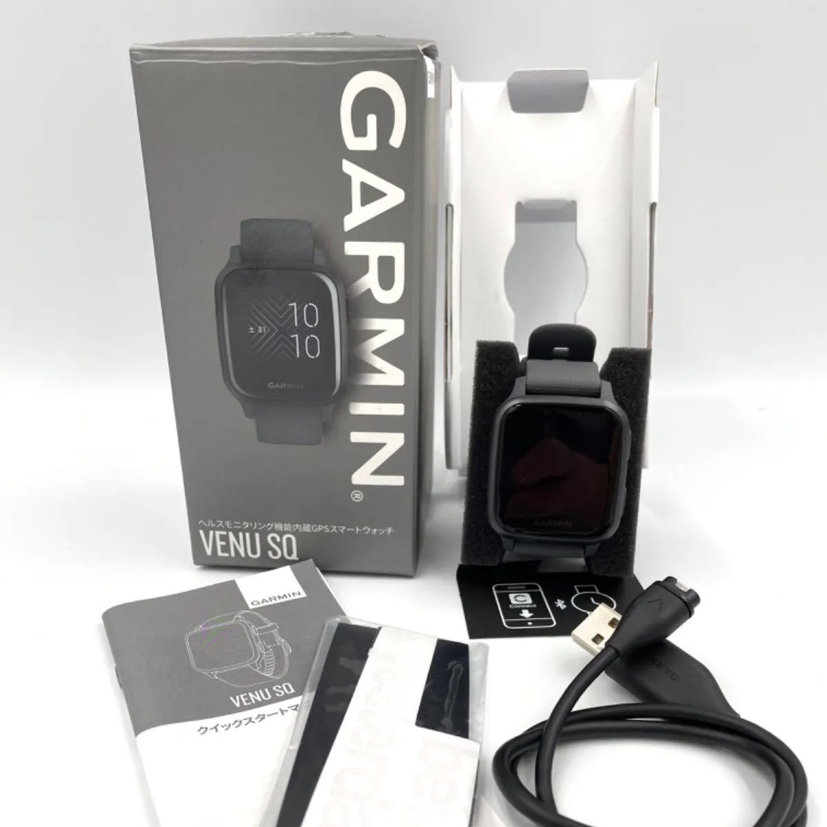 美品】GARMIN VENUSQ ガーミンスマートウォッチ - メルカリ