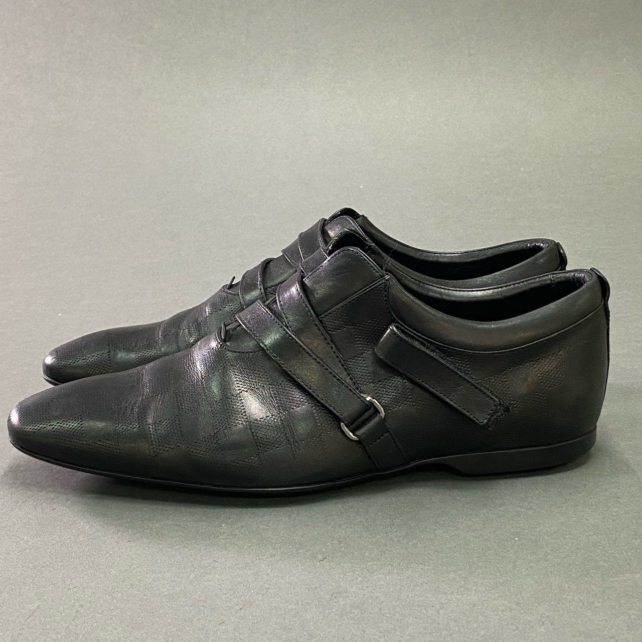 ルイヴィトン レザー ドレスシューズ ビジネスシューズ ダミエ グラ