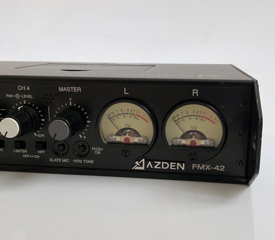 ☆完動品☆ アツデン AZDEN 4チャンネル ポータブルミキサー FMX-42