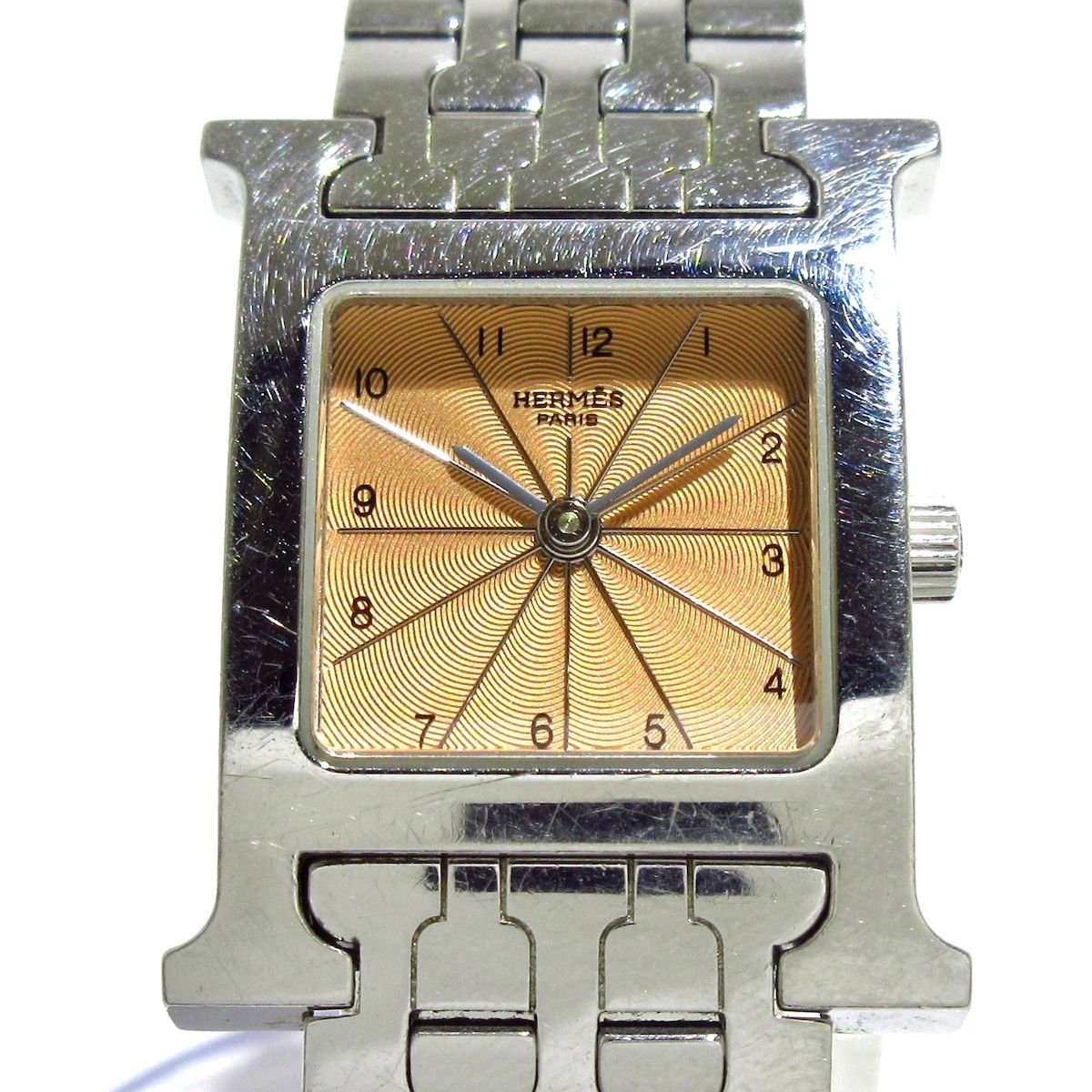 HERMES(エルメス) 腕時計 Hウォッチ HH1.210 レディース SS ピンク ...