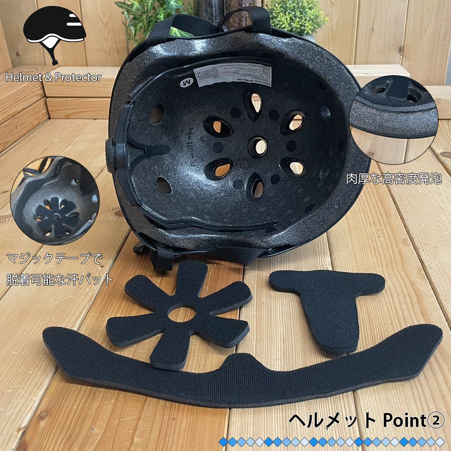 プロテクター ヘルメット 7点セット 保護具 ブルー レッド S M L 肘 膝