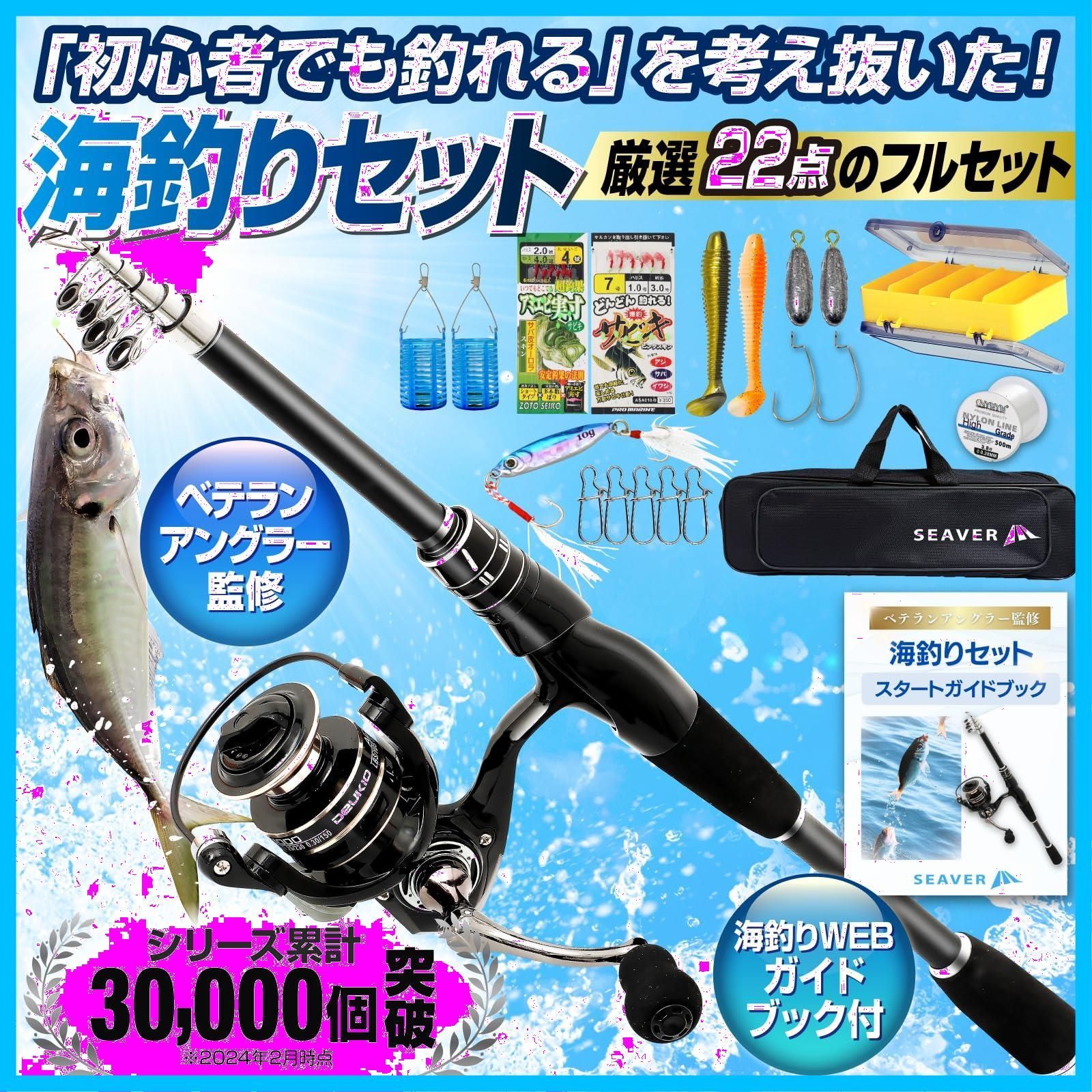 釣り 釣り道具 釣竿 サビキ 【ベテランアングラー監修】 穴釣り ルアー 