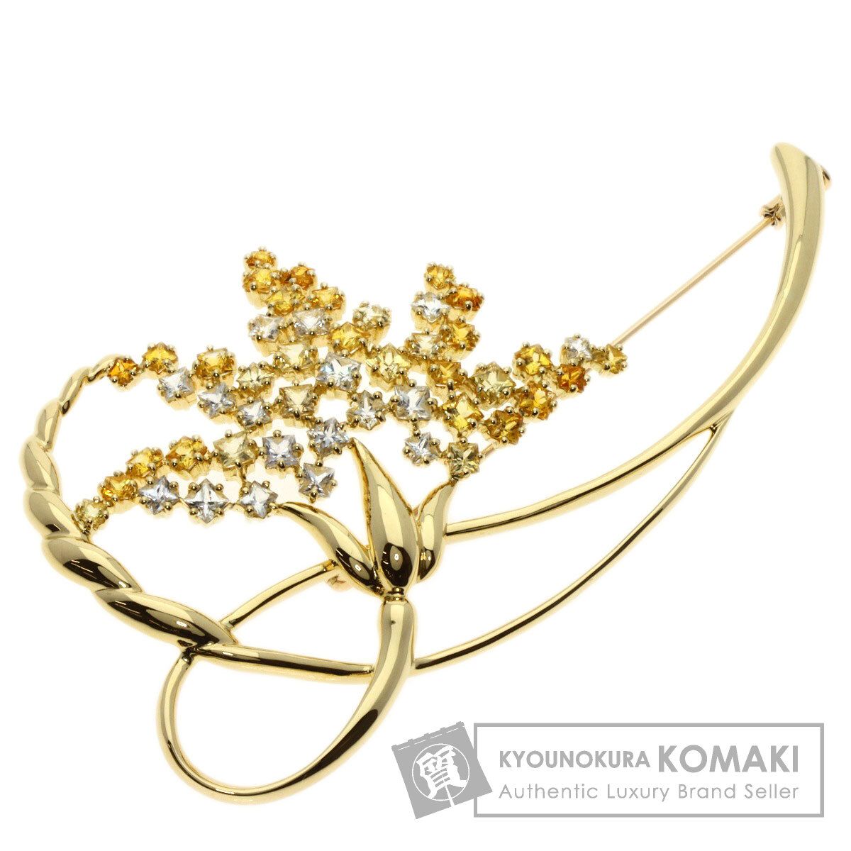 Jeunet ジュネ イエローサファイア ブローチ K18YG レディース - メルカリ 