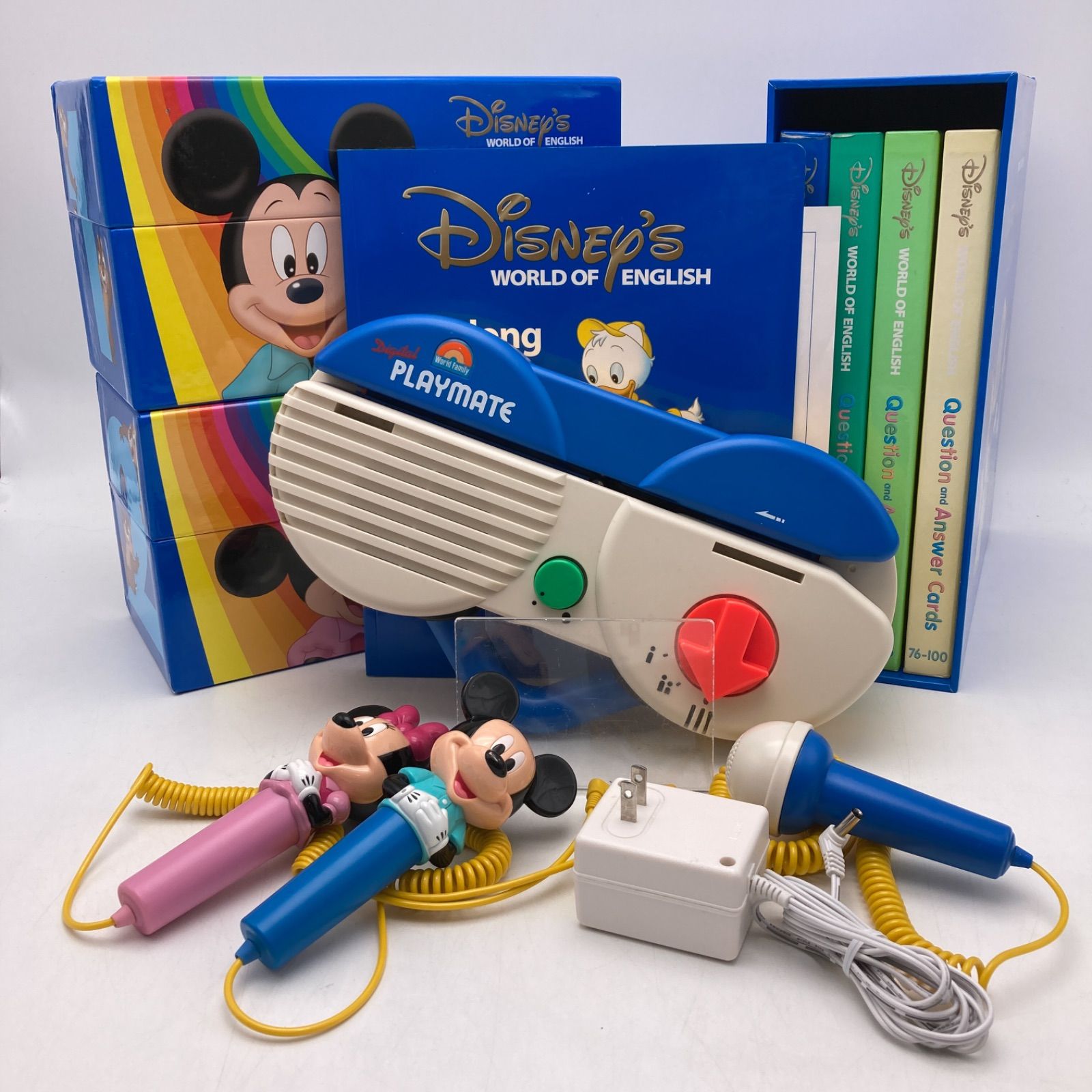 2018年購入 トークアロングセット・Ｑ＆Ａカード 両面デジタル ディズニー英語システム DWE Disney ワールドファミリー 中古 706422  - メルカリ