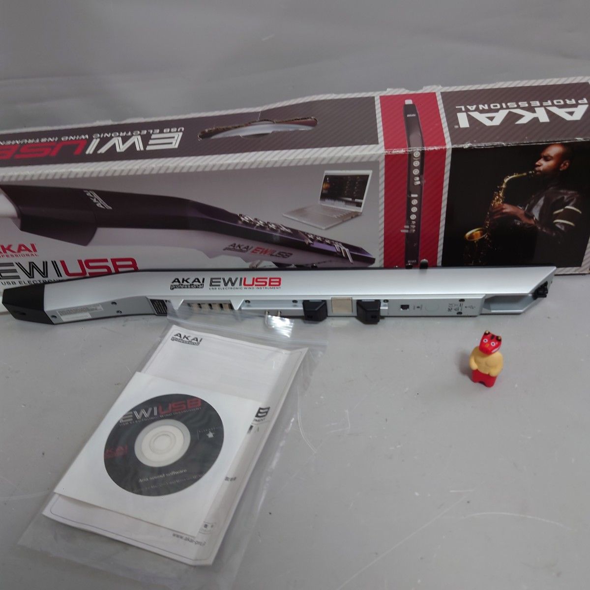 動作品 AKAI EWI USB ウィンドシンセサイザー コントローラー 元箱 CD マニュアル付 z-1884