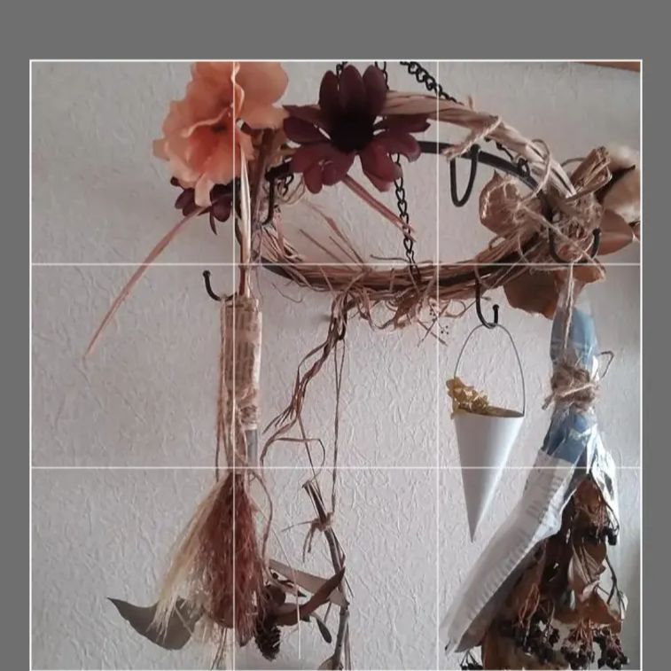 レモングラス フライングリース ガーランド アナベル アイアンリース  