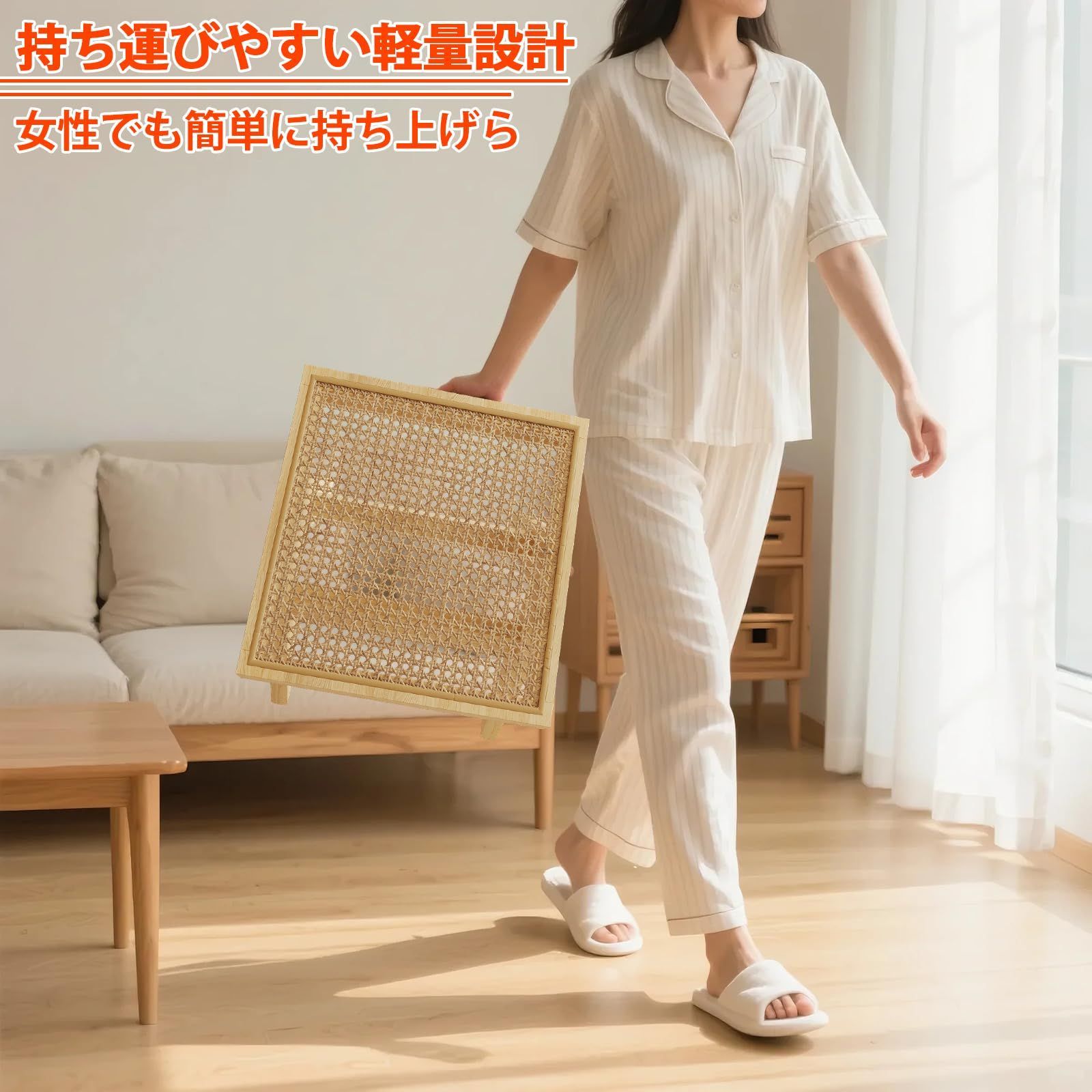 無垢材 天然木 軽量 いす 頑丈 籐編み ラタン製 四角 和風 コンパクト 足置き台 1人掛け ダイニングチェア オットマン チェア ウッドスツール お手入れ簡単 リビング 椅子 ダイニング 木製 玄関 スツール 45 40 45cm YASICA MARWIL-DEMENAGEMENTS_CH