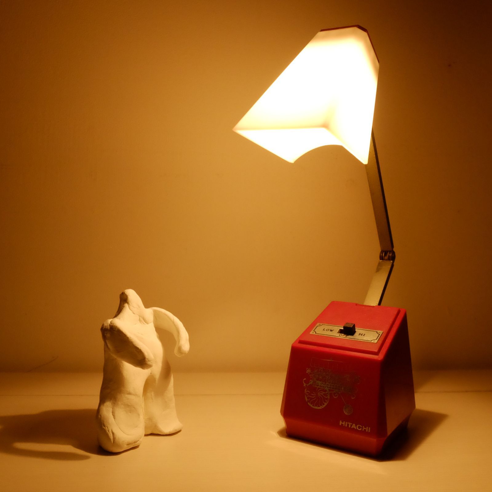 昭和レトロポップ クレオ 白熱灯卓上スタンド NA719 折り畳み式 デスク