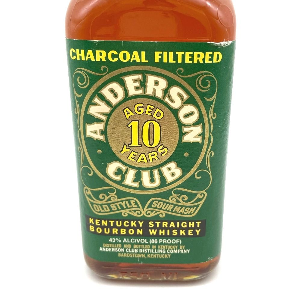 ウイスキー アンダーソンクラブ10年 バーボン ヘブンヒル蒸留所