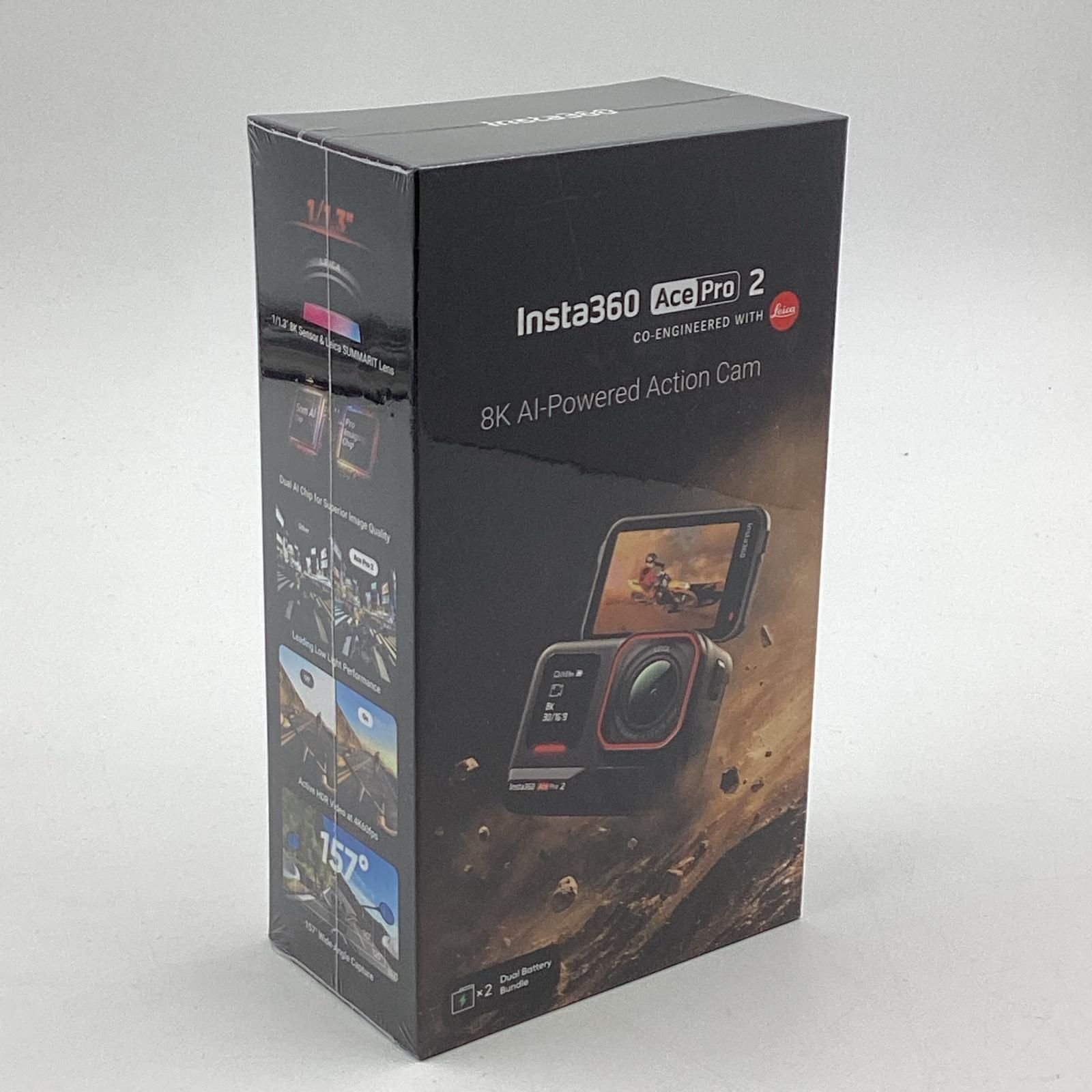 新品未開封】保証書有Insta360 Ace Pro2 デュアルバッテリー-【MU-5~8D 