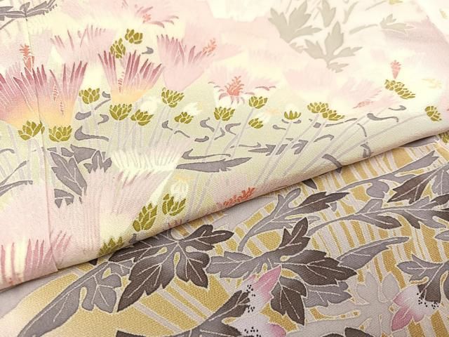 平和屋着物○本加賀友禅作家 村田幸司 色留袖 草花文 暈し染め 正絹