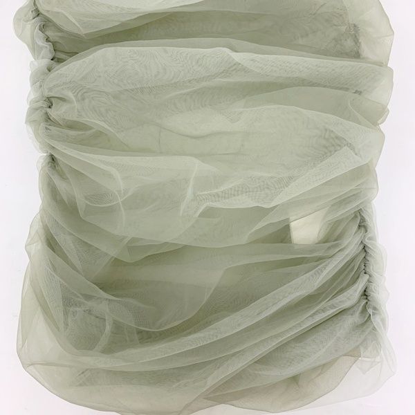 MAISON SPECIAL メゾンスペシャル コギソマナ Gather Volume Tulle Tops チュール カットソー 美品 レディース フリーサイズ グリーン系 トップス IL15584■ MAISON SPECIAL（メゾンスペシャル）の「【コギソマナ