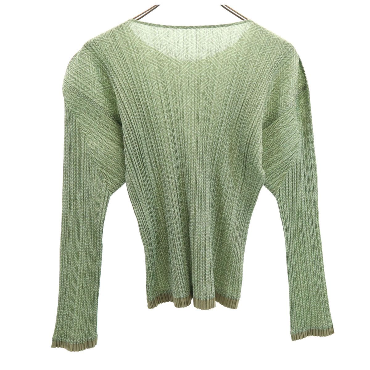 PLEATS PLEASE カットソー【サイズ3 L相当】【グリーン】 PLEATS PLEASE カットソー【サイズ3 L相当】【グリーン】 PLEATS